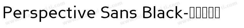 Perspective Sans Black字体转换